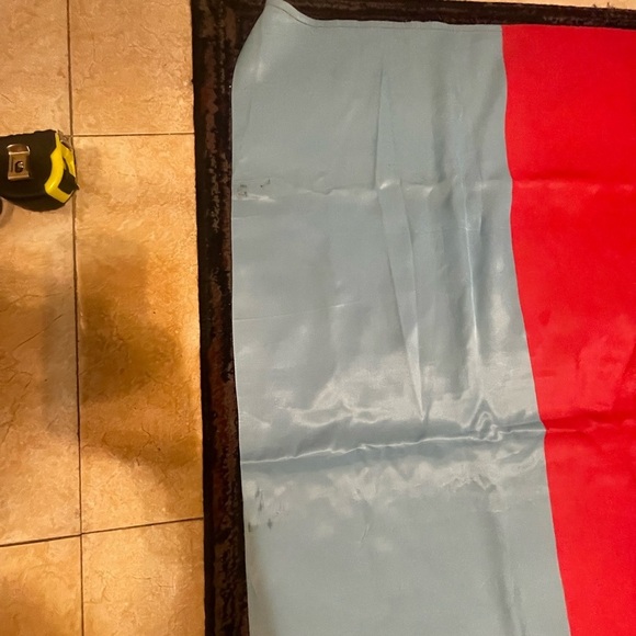 VTG Original USSR Flag Banner Ukrainian SSR Flag Hammer & Sickle Communism - Picture 5 of 7